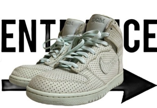 NIKE DUNK HI PREMIUM NIKE×DQM ice/grn 8550円