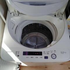購入者決定済み　定洗濯機　SHARP　5.5ｋｇ　激安　2017年製の画像