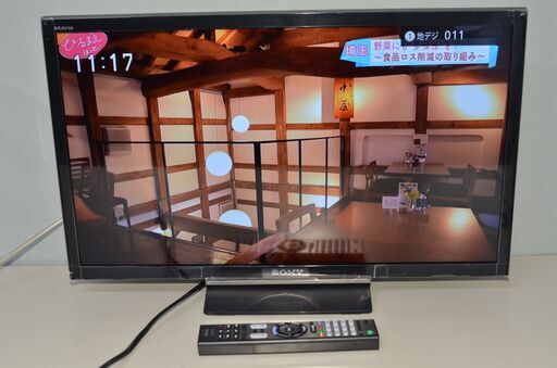 中古美品SONY BRAVIA KJ-24W450E 液晶テレビ 24V型テレビ