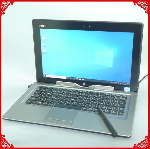 中古美品 タブレット ノートパソコン 超高速SSD 11.6型 富士通 Q702/G 第3世代Core i5 4GB 無線 Bluetooth カメラ Windows10 Office