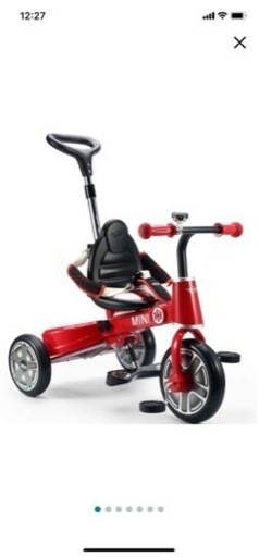 折りたたみ 三輪車 MINI 舵取り三輪車 10インチ 自転車 子供 手押し