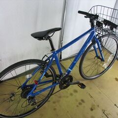 B544★23800円★整備済み スポーツ中古自転車 ブリヂストン　CYLVA ブルー44ｃｍ【クロスバイク】