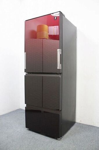 シャープ  どっちもドア 3ドア冷凍冷蔵庫 自動製氷 SJ-GW35F-R グラデーションレッド 2020年製 SHARP  中古家電 店頭引取歓迎 R4512)