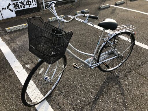 自転車 ブリジストン 27インチ　オートライト変速付き シルバー ※中古品