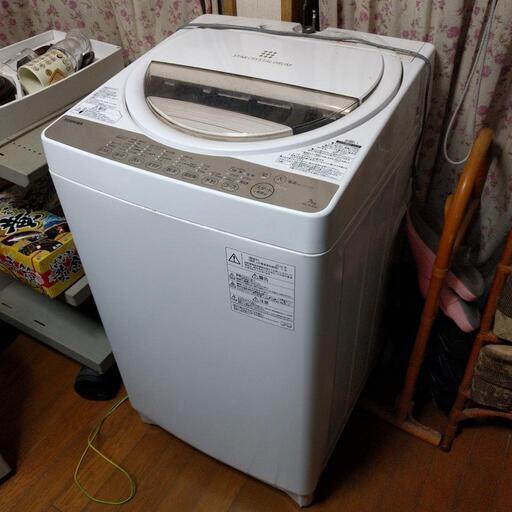 西岡店 洗濯機 7.0kg 2016年製 東芝 AW-7G3 白 全自動洗濯機