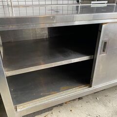 C1429 業務用 作業台 引き戸付き 送料B 札幌 プラクラ南9条店 カード
