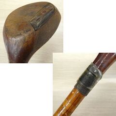 ビンテージ ゴルフクラブ ヒッコリーシャフト プレークラブ 43.5インチ メンズ 右利き インテリア ディスプレイ 年代不明 苫小牧西店