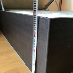 ☆値下げ☆【深型41cm】跳ね上げ収納 ベッドフレーム 大容量 ダブルサイズ TOKYOBED リストアップ 照明 LED コンセント