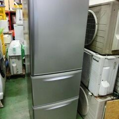 E392　ナショナル　冷蔵庫３ドア　３６５L　自動製氷付き　０円...