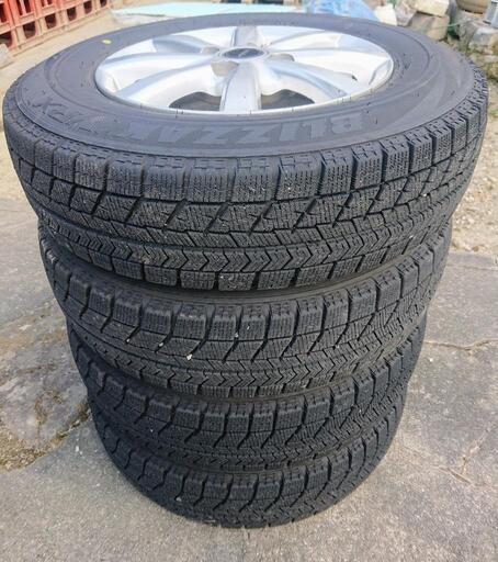 中古 ブリザック VRX 155/80R13 スタッドレス＆アルミ ４本セット 激安 4本SET】ブリヂストン ブリザック VRX [155/80R13 79Q] 9.5/9.0分