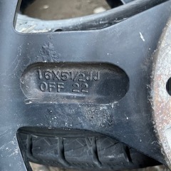 バリ山　DUNLOP SJ8 175/80R16 スタッドレス  タイヤ　2017年製　アルミホイール付き　日本製