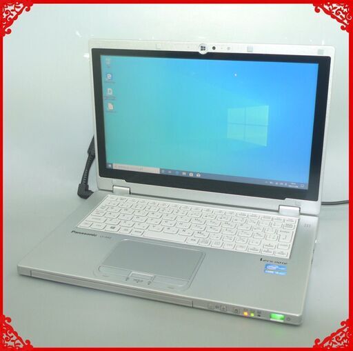 中古美品 日本製 パナソニック ノートパソコン 11.6型 CF-AX2AFCCS 第3世代Core i5 高速SSD タッチパネル 4GB 無線 Windows10 Office