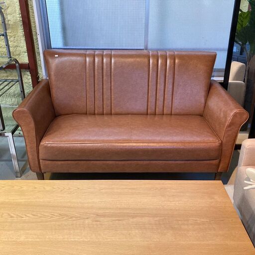 ✨期間限定・特別価格✨美品 合皮ソファ ２人掛け 中古家具