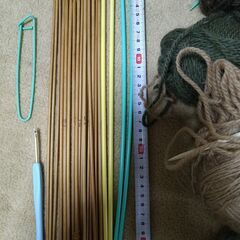 毛糸＆編み針　数種