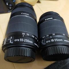 (受渡先決定)一眼レフCANON EOS KISS X7　鞄レンズ込一式セット