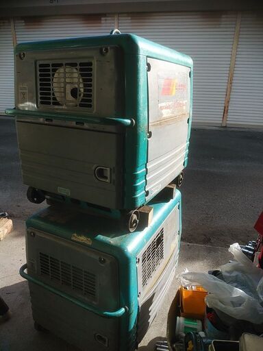 デンヨーウエルダー ジャンク品2台まとめて 溶接発電 GAW-150ES GAW