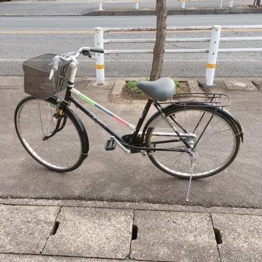 値下げ！！頑丈、3段階ギア付き自転車✨希少(^^♪ 透明美学ブリヂストン✨26インチ 黒✨鍵ありタイプ✨中古品【こちらは店舗です。浜村鹿野温泉ICから3分 買取本舗 宮本リサイクル 営業時間９～１９時 定休日水曜のみ←連絡できませんm(_ _)m】