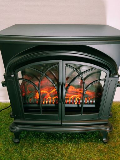 ■中古品 NITORI ニトリ ワイド暖炉型ファンヒーター　BLT-999B-3-BK　暖房器具 2018年製 ◎