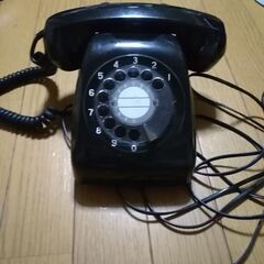 黒電話　ダイヤル式　1950-1963年製品　モジュラージャックに変更
