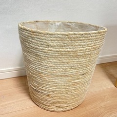 植木鉢カバー プランターカバー 編みバスケット