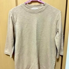 ⭐︎秋冬物 一掃処分⭐︎ Tシャツ 7部袖 ベージュ ユニクロ ...