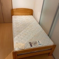 【美品】フランスベッド FRANCEBED シングル フレーム付き 