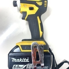 P3461 動作確認済み♪ makita TD172DGX インパクトドライバ　フレッシュイエロー　バッテリ×2 充電器　プラクラ東区本町店　札幌