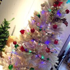 ★4365★クリスマスツリー　高さ210cm　飾り　ライト付き　...