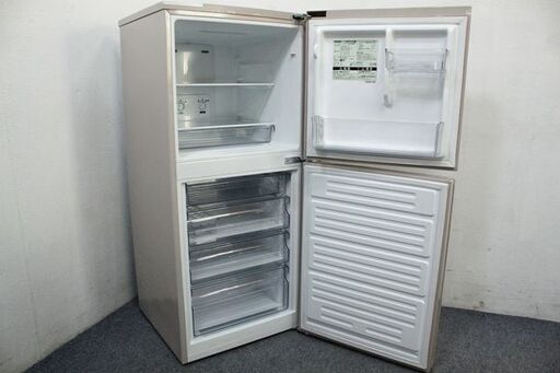 ツインバード 2ドア冷凍冷蔵庫 146L 冷蔵73L/冷凍73Lハーフ＆ハーフ