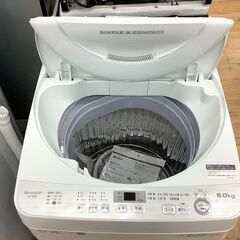 2018年製、1年保証付きのSHARP(シャープ)の全自動洗濯機の