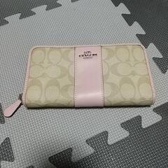 【美品】COACH 人気色 長財布 ピンク