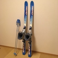 子供用スキー3点セット　靴25cm、板、ストック