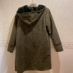 コート　カーキ　フード付き