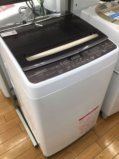 日本最大級 【トレファク鶴ヶ島店】Hisense 全自動洗濯機 8.0kg 家電