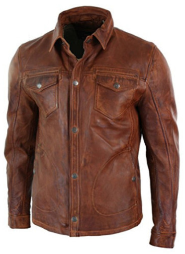 羊革シャツ 本革 ライダーバイカーシャツ 羊革ジャケット Real Leather Rider Biker Shirt Jacket'''''
