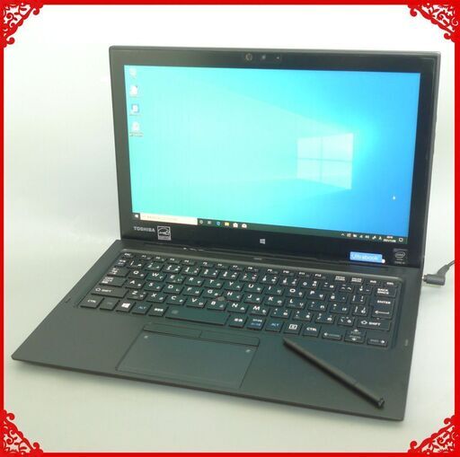 中古美品 超高速SSD タブレット ノートパソコン Windows10 フルHD 12.5型 東芝 R82/P 第5世代Core M-5Y51 4GB 無線 Bluetooth Office