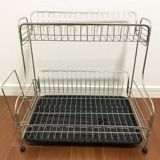 【売却済】ニトリ　2段水切りラック