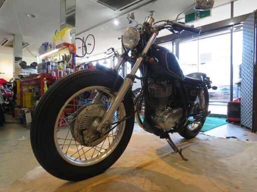 □ YAMAHA SR400 1JR ヤマハ ブラック 400cc 1996年式 実動! カスタム 自賠R4.6 車検R4.5 バイク 札幌発 Barn fieldのヤマハSR400のストリートボバーカスタム 1996年・バーン