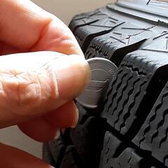 12/13処分予定スタッドレスタイヤ13インチアルミホイール付き4本セット