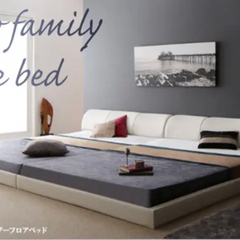 連結ローベッド　セミダブル×2