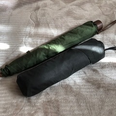 折りたたみ傘 黒 深緑 2本セット
