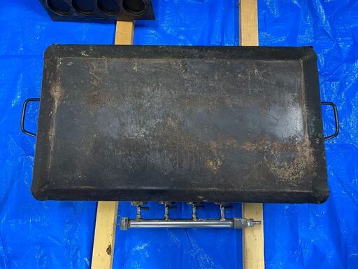 【中古】業務用 LPガス グリドル 鉄板2種類あり W790 D400(+150バーナー部分）H180 中古】業務用 LPガス グリドル 鉄板2種類あり W790 D400(+150バーナー