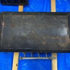 【中古】業務用 LPガス グリドル 鉄板2種類あり W790 D400(+150バーナー部分）H180