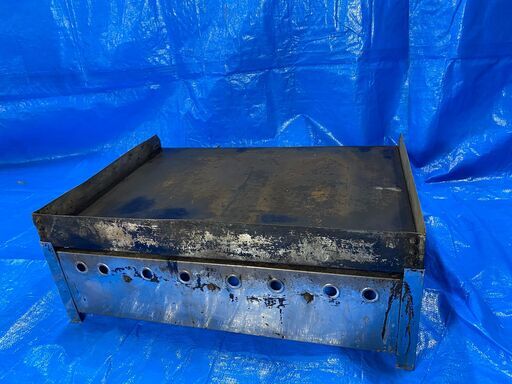 【中古】業務用 LPガス グリドル 　W600 D450(+170バーナー部分）H240