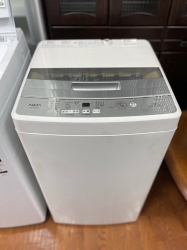 送料・設置込み　洗濯機　4.5kg AQUA 2019年