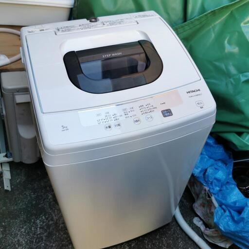 美品 日立 5.0kg全自動洗濯機 NW-50E 2019年製 2ステップウォッシュ