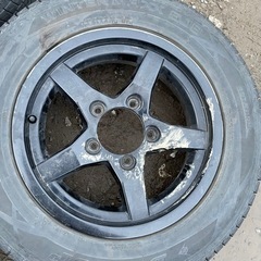 バリ山　DUNLOP SJ8 175/80R16 スタッドレス  タイヤ　アルミホイール付き　ジムニー