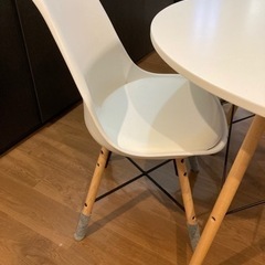 ニトリ　円型テーブル　ダイニングチェア4脚セット