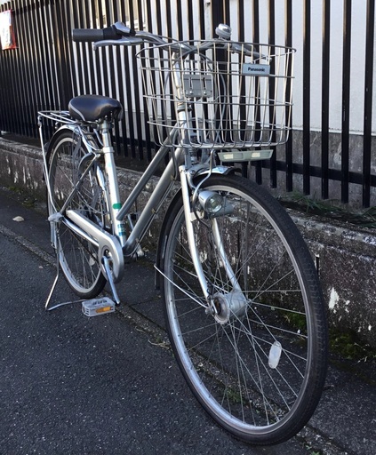 ＜整備・良品＞パナソニック・27インチ自転車・内装3段変速 一文字ハンドル・LEDライト・お手入れ済・不要自転車無料引取りあり 整備・良品＞パナソニック・27インチ自転車・内装3段変速 一文字