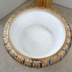 花台 H133cm イタリア製 鉢付き oro zecchino ゴールドカラー フラワースタンド 豪華 ITALY GOLD 高級家具 札幌市西区 西野